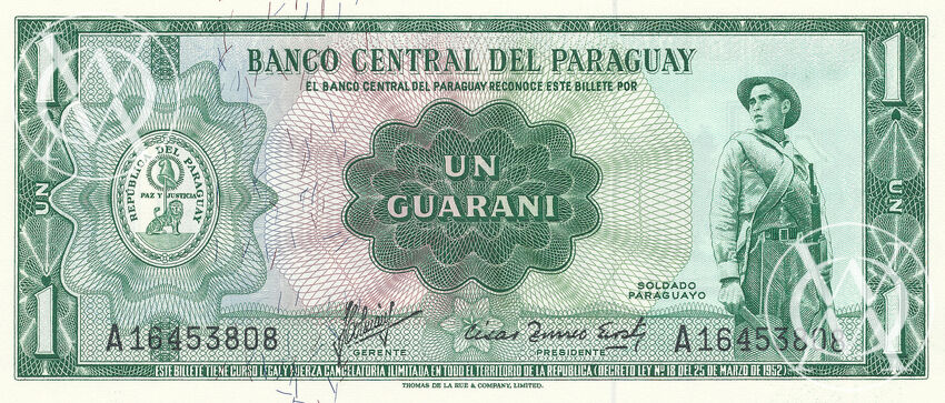 Paraguay - Pick 193a - 1 Guarani