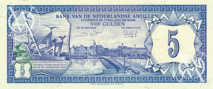 Netherlands Antilles - Pick 15b - 5 Gulden - 1984 rok