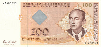 Bosnia Herzegovina - Pick 69a - 100 Convertible Maraka - 1998 rok
