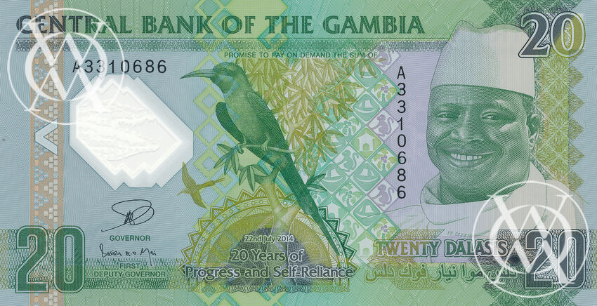 Gambia - Pick 30 - 20 Dalasis - 2014 rok