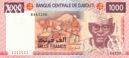 Djibouti - Pick 42 - 1.000 Francs - 2005 rok