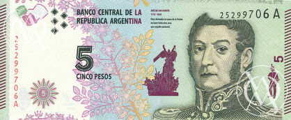 Argentina - Pick 359 - 5 Pesos