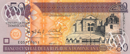 Dominican Republic - Pick 183b - 50 Pesos Dominicanos - 2011 rok
