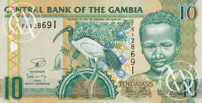 Gambia - Pick 26 - 10 Dalasis