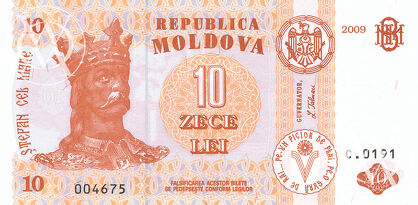 Moldova - Pick 10f - 10 Lei - 2009 rok