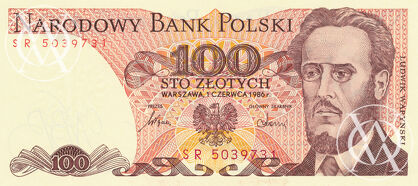Poland - Pick 143e - 100 złotych - 1986 rok