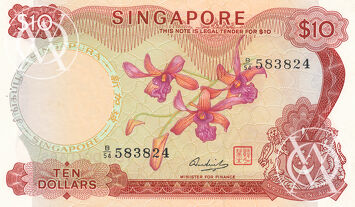 Singapore - Pick 3d - 10 Dollars - 1973 rok