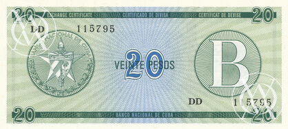 Cuba - Pick FX9 - 20 Pesos - 1985 rok - seria B